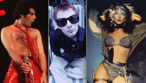 Freddie Mercury, Radiohead, Kate Bush