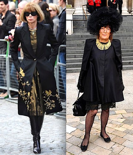 St Paul’s Cathedral, McQueen, ceremony, Anna Wintour,Hilary Alexander