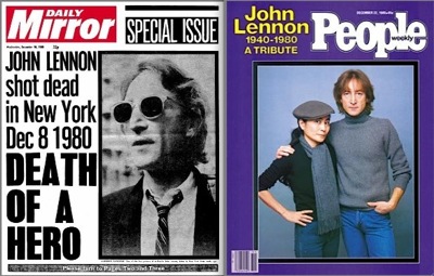 JL80,DMr,Pple John Lennon death, Daily Mirror, people magazine, 30th anniversary