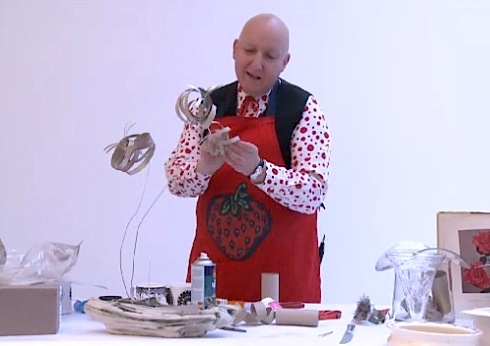 SJ10,liveonline hatter ,Stephen Jones ,SHOWstudio ,exhibition, Florist