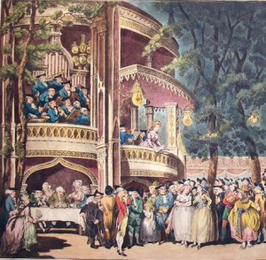 Vaux32-Princeton Vauxhall Gardens, 1732,James Boswell, Dr Samuel Johnson,Rowlandson