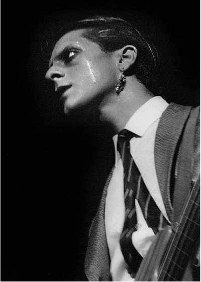 Japan pop group, Mick Karn, Hammersmith Odeon , 1982, Sounds ,Chris Dorley-Brown