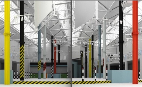 Haciendainterior Ben Kelly, Hacienda club, Manchester, clubbing, Peter Hook