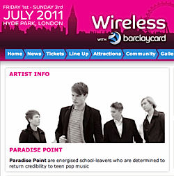 Wireless Festival ,Hyde Park, Paradise Point , 2011