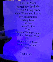 TH11,LAsetlistAug16 Tony Hadley, US tour,setlist, House of Blues Los Angeles,