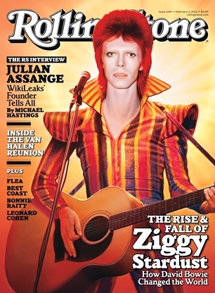 Bowie12,RollingStonecover Rolling Stone magazine, David Bowie,Bowie changed the world, Rise & Fall of Ziggy Stardust, glam-rock, Major Tom,We Can Be Heroes,Angie Bowie, New Romantics, Blitz Kids, Bowie's Bequest,
