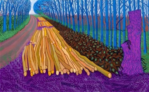 DH09,Winter Timber Winter Timber 2009, David Hockney, Royal Academy, Bigger Picture, reviews,art,