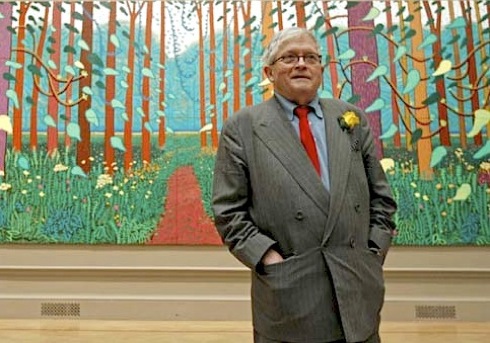 dh12spring-in-woldgate-macgregor-reuters David Hockney, Bigger Picture, Yorkshire, landscapes,art, Royal Academy, exhibition, Arrival of Spring in Woldgate,reviews