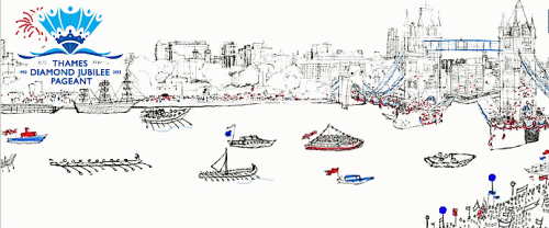 River Thames ,Diamond Jubilee Pageant,