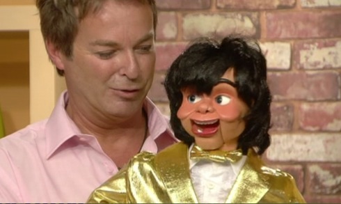 Celebrity Big Brother, Kallini Puppets, Julian Clary, ventriloquism, tuxedo, fashion 