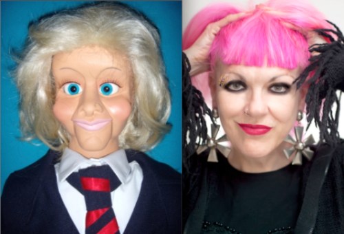 Celebrity Big Brother, Kallini Puppets, ventriloquism, tuxedo, fashion 