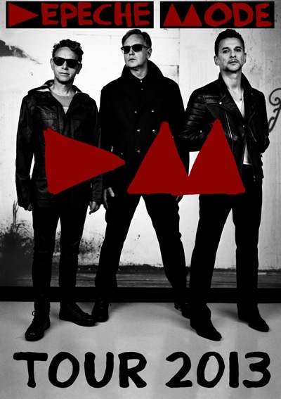 DM13,tourposterL Depeche Mode, 2013, Stadium Tour, dates, Europe, pop music