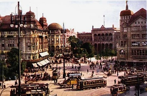 Potsdamer Platz in 1910: looking south towards the Potsdamer Bahnhof