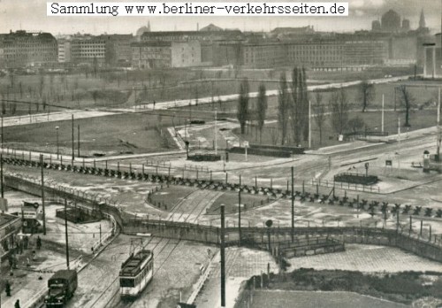 Potsdamer Platz in 1961: the postwar wasteland is divided by the Wall and was to become known as the Kill Zone