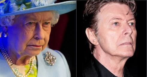 Who is the least amused: Her Maj yesterday listening to the Bowie song "Heroes" or its author?
