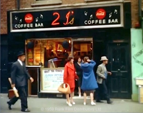 The Look at Life tour starts at the 2I’s in Old Compton Street: click to run video in a new window