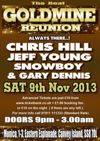 Gold Mine, Canvey Island, soul scene, reunion, Chris Hill