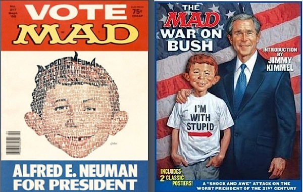 Mad magazine, Alfred E Neuman , comics
