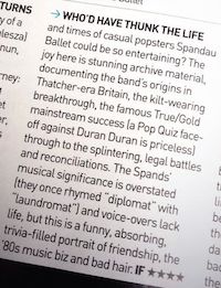 Spandau Ballet, Soul Boys of the Western World, premiere