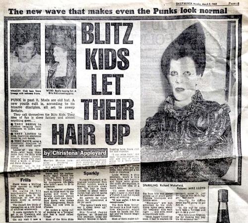 Daily Mirror, Blitz Kids, New Romantics