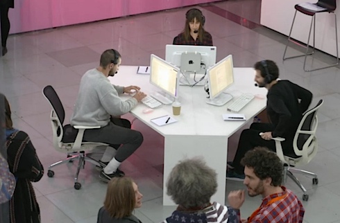 LaBeouf Rönkkö Turner, performance, art, Liverpool, FACT gallery, streaming, telephone, #touchmysoul