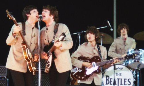 The Beatles, Eight Days a Week, Ron Howard, documentary, film, Paul McCartney, Ringo Starr, John Lennon, George Harrison, Swinging Sixties, live concert, vintage, pop music, Shea Stadium, touring,