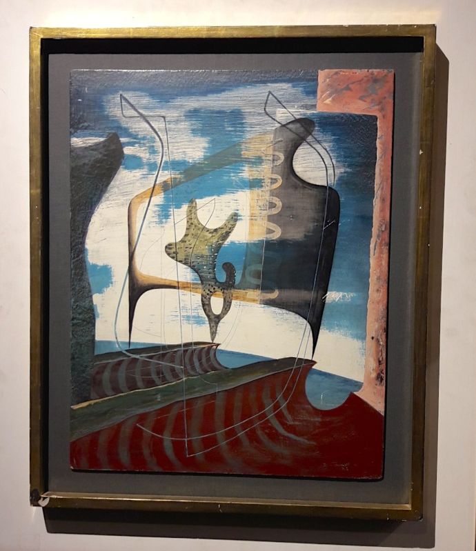 John Tunnard, painting, David Bowie, Sotheby's, auction, contemporary art,