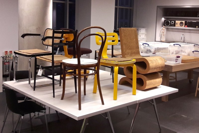 Marcel Breuer, chairs, design, London, Design Museum, Kensington, Frank Gehry ,