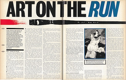 The Face, journalism, RCA, government, cuts, costs, education, fine art, painting, printmaking, film-making, music schools, fashion, Henry Moore,