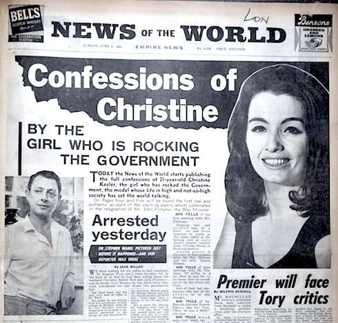 Christine Keeler, John Profumo, politics, sex, scandal, obituary, Lewis Morley, Terry O’Neill, Swinging Sixties