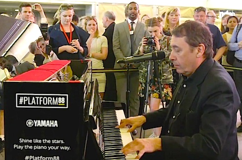 jools Holland, TfL, piano, London, tube station,platform88, piano