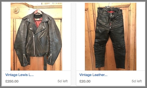 Lewis Leathers, jacket, auction, eBay, vintage, clothing,