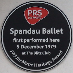 Spandau Ballet, Blitz Club, New Romantics, Steve Strange, London, Heritage award,