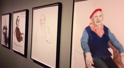 David Hockney, Drawing from Life, National Portrait Gallery, Reviews,