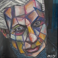 David Johnson, portrait , Chris Sullivan, shapersofthe80s,