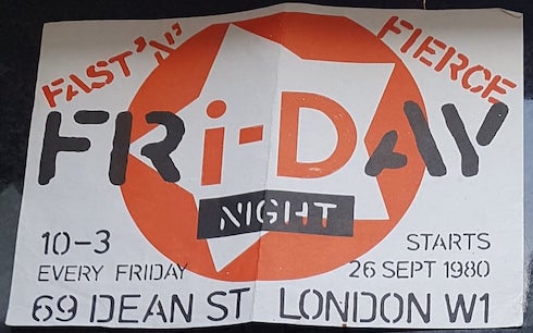 i-D magazine, clubnight, 1980, flyer, London