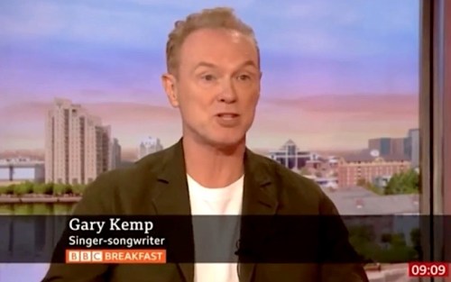 BBC Breakfast, interview Gary Kemp,