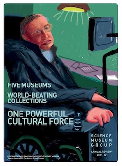 David Hockney, iPad, Stephen Hawking, portrait