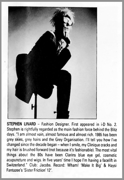 Stephen Linard, Total Fashion Victim, i-D magazine, Nick Knight, photography, fashion,