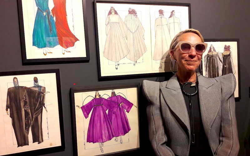 Stephen Linard, Total Fashion Victim, St Leonards on Sea, Rogue Gallery, September 2023, exhibition, fashion illustrations, Michele Clapton,