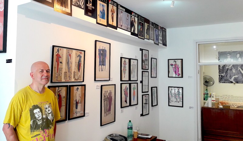 Stephen Linard, Total Fashion Victim, St Leonards on Sea, Rogue Gallery, September 2023, exhibition, fashion illustrations,