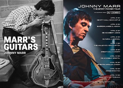 Live concerts, UK tour, CD, indie rock, Johnny Marr, Spirit Power, Marr’s Guitars, Aviva Studios,