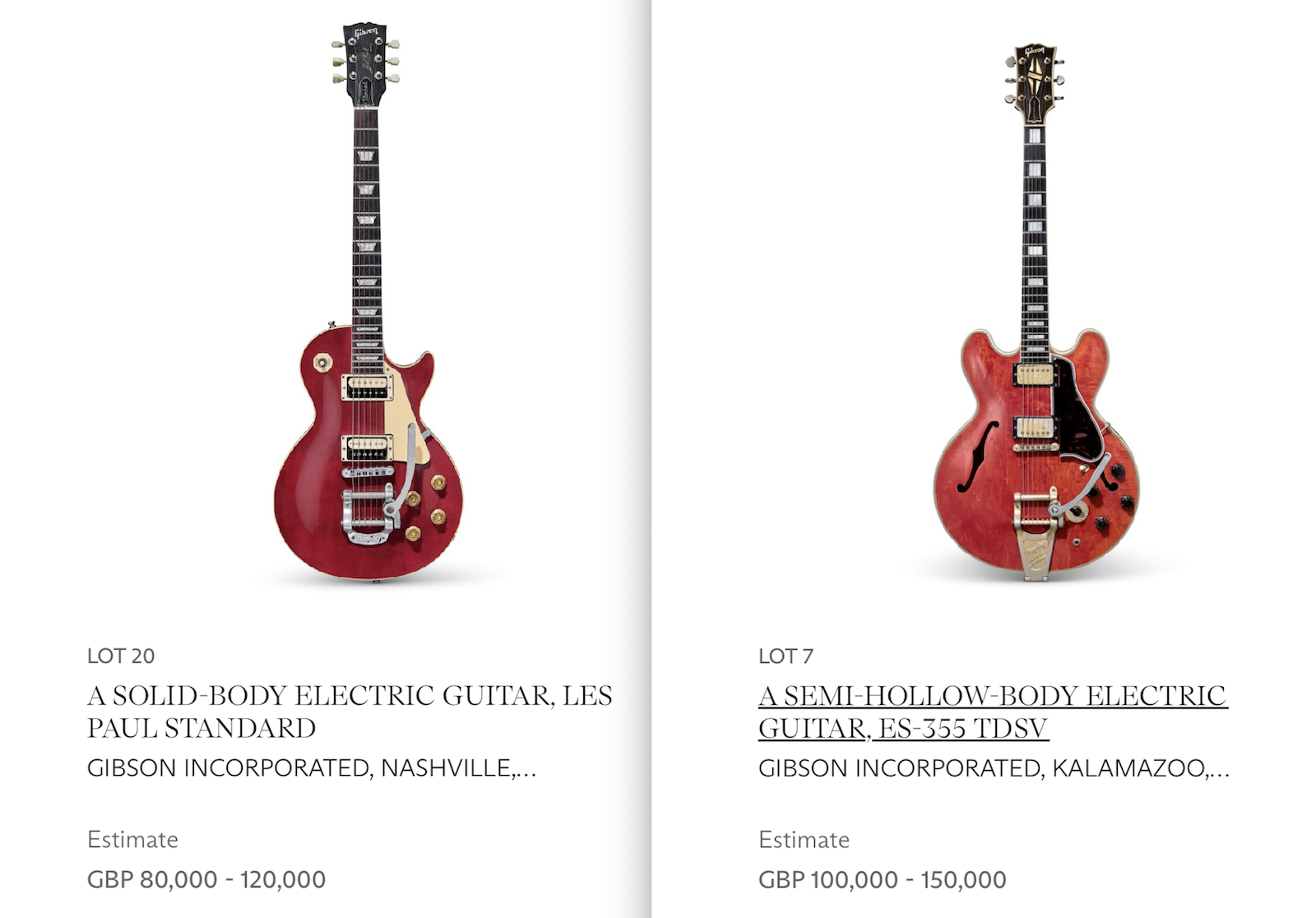JohnnyMarr, Christies, auction, guitars
